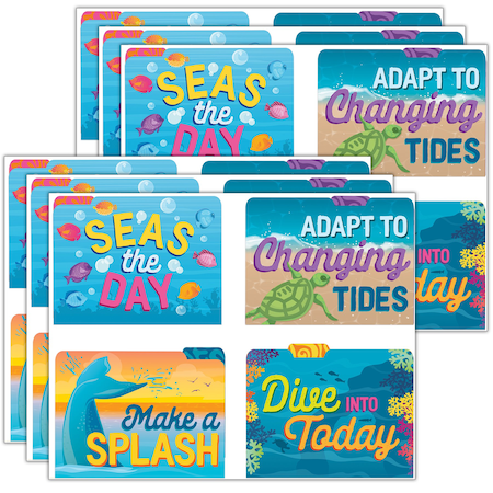 Eureka Seas the Day File Folders, 4 Designs Per Set, 24PK 866455